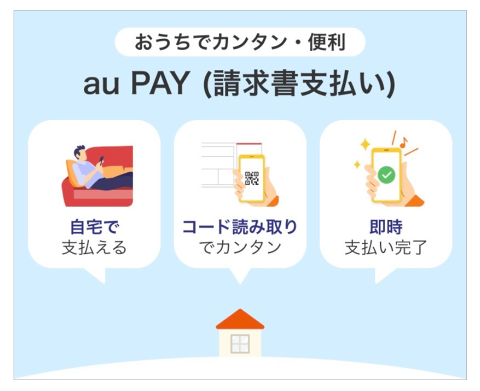 画像：au PAY（請求書支払い）説明