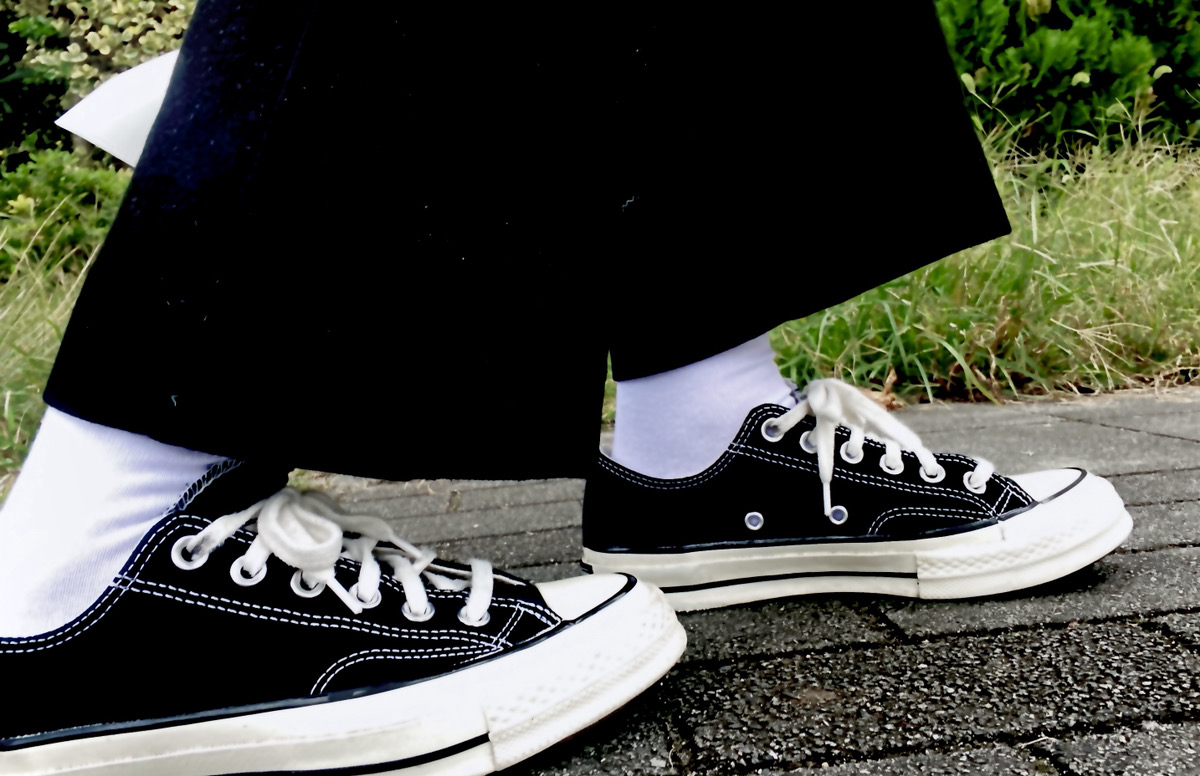 写真:すだちが歩いている足元。