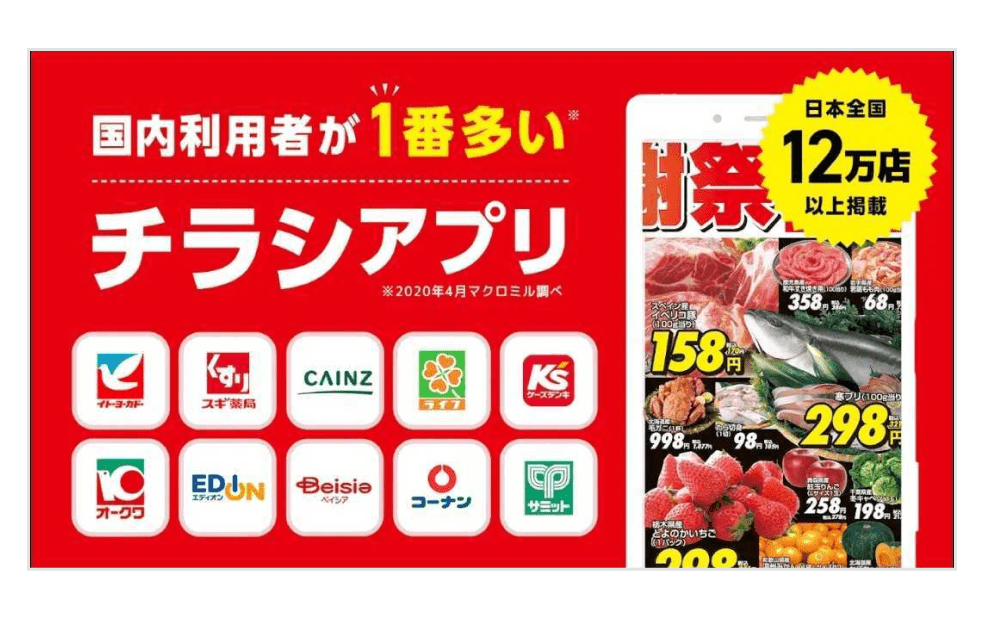 画像:「Shufoo! チラシアプリ」サービス説明