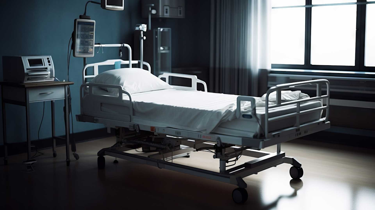 画像：病院のベッドの画像